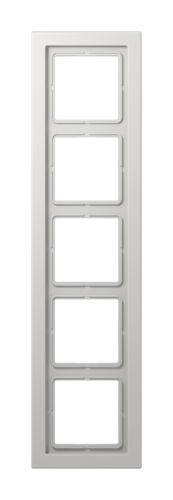 Рамка 5 постов JUNG LS DESIGN, светло-серый