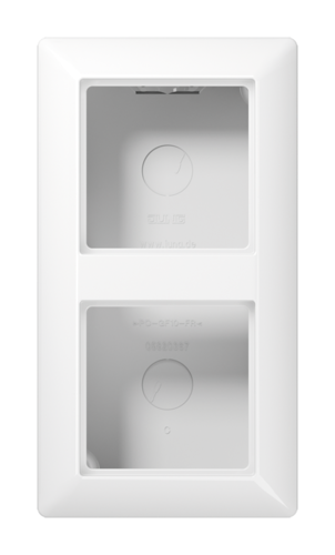 A500 Коробка 2-ная для накладного монтажа, бел.