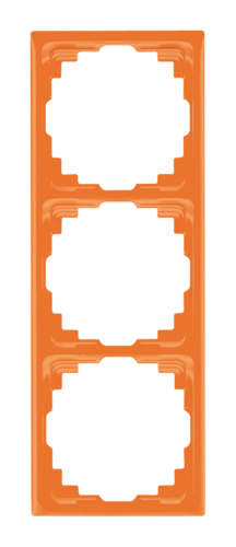 Рамка 3 поста JUNG CD 500, оранжевый