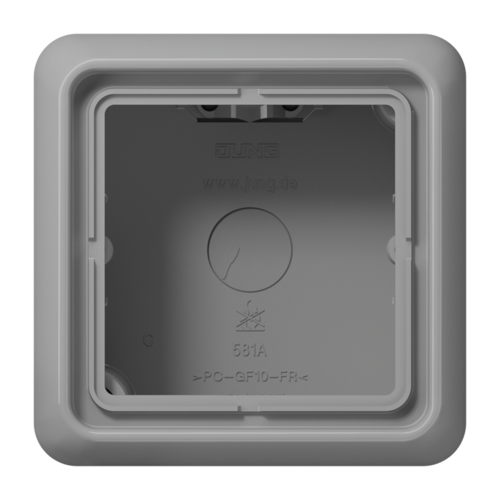 CD500 Коробка 1-ная для накладного монтажа, сер.