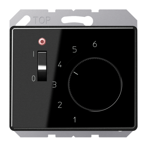 JUNG SL 500 Черный Термостат комнатный, 10(4)А