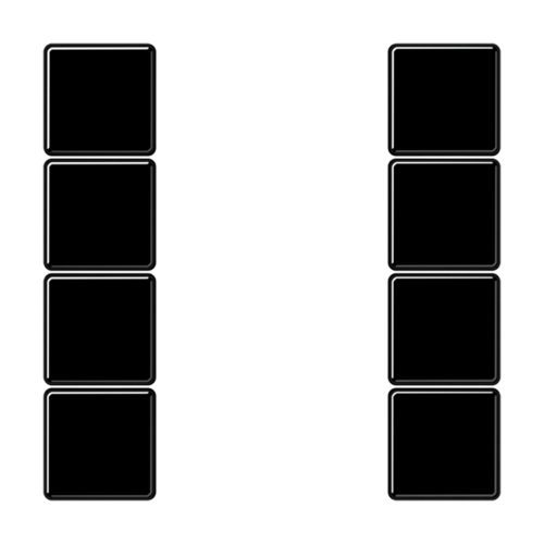 JUNG KNX Черный Набор накладок, на кнопочный модуль 4гр