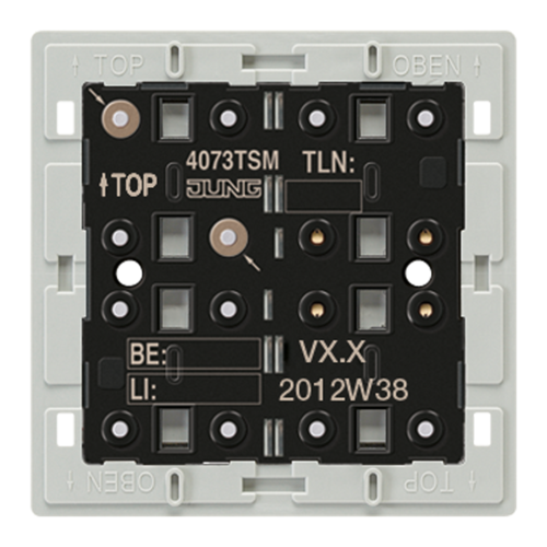 JUNG KNX Кнопочный модуль с интегрированным шинным сопряжением Стандарт 1-4гр