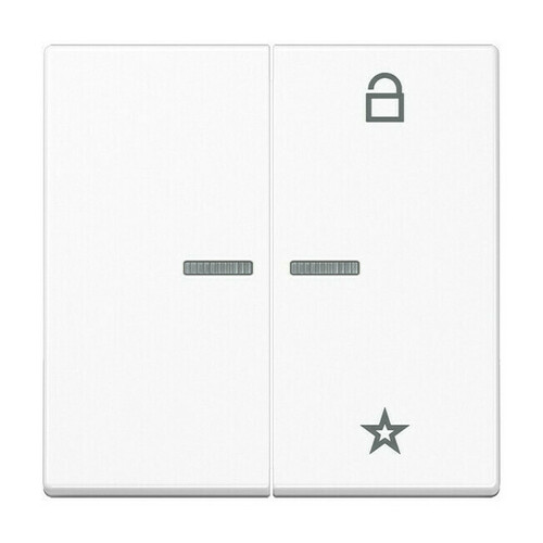 Накладка на жалюзийный выключатель Jung А-СЕРИЯ, белый, A1701BFWW