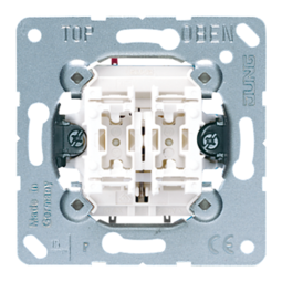 Механизм выключателя 2-клавишного кнопочного JUNG Коллекции JUNG, скрытый монтаж