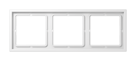 Рамка 3 поста JUNG LS ZERO, белый блестящий