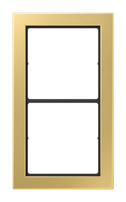Рамка 2 поста JUNG FD DESIGN, латунь