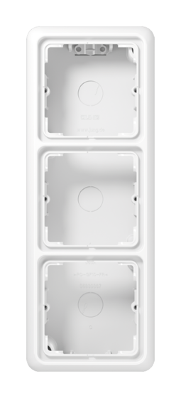 CD500 Коробка 3-ная для накладного монтажа,бел.