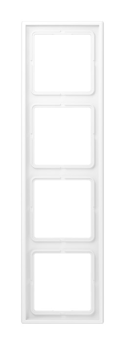 LS990 Рамка 4-местная, цвет Матовый белый